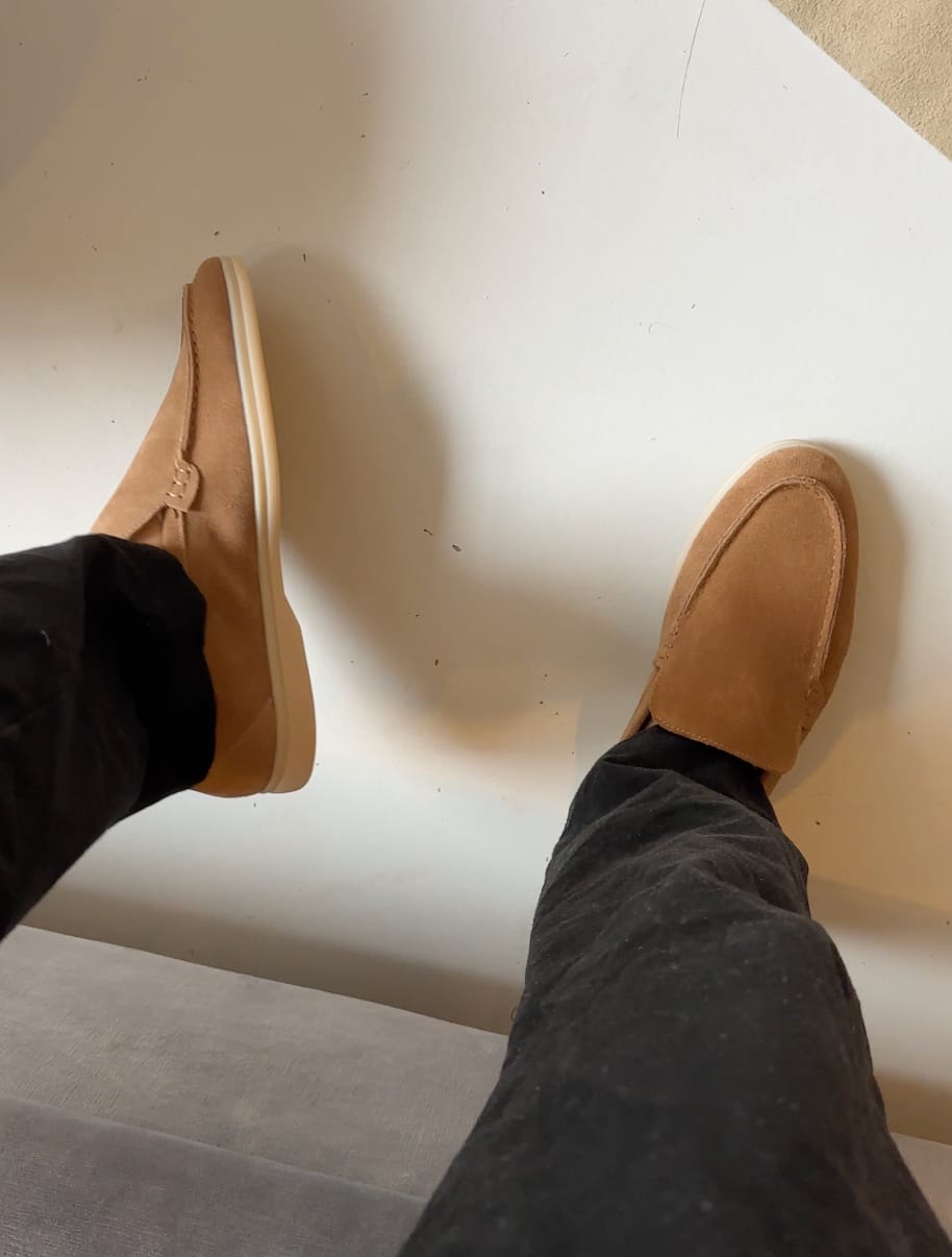 Customer photo review of Old Money Premium Suede Loafers