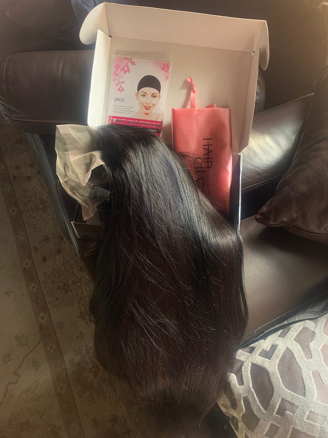 Customer photo review of Brazilian 13x4 Lace Frontal Wig Straight
