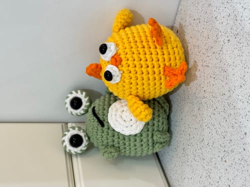 Customer photo review of Froggy Crochet Kit
