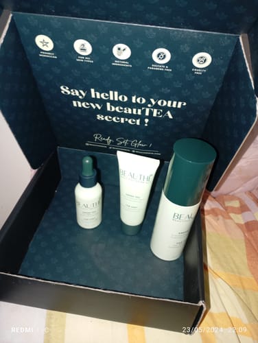 Customer photo review of Gamme Complète : Gel + Crème + Sérum