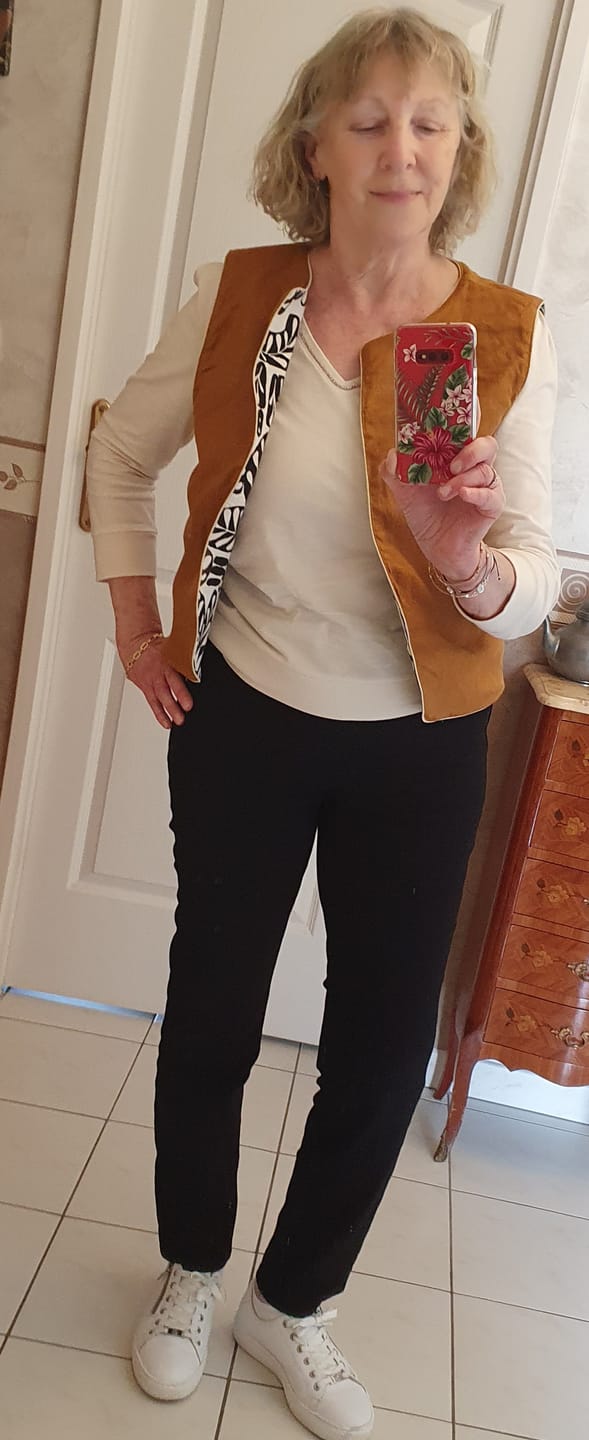Customer photo review of Veston Gaston en jacquard Estampe