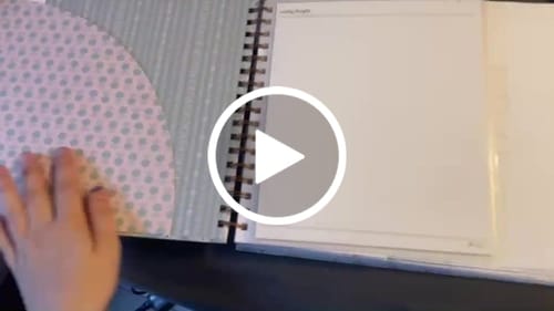 Customer video review of LDL Undated Vertical Weekly Planner, Peony Slumber