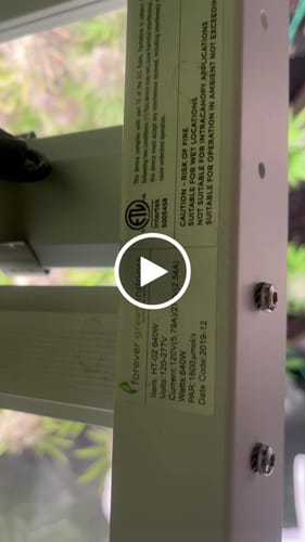 Customer video review of FGI Far Red 44” LED Grow Light Set. Supplemental 700-760nm Extended Spectrum.