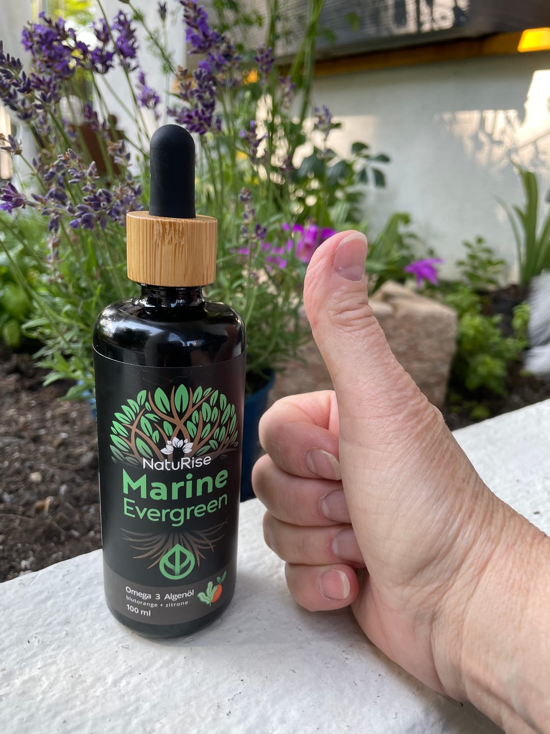 Customer photo review of Omega-3 Algenöl (100ml)