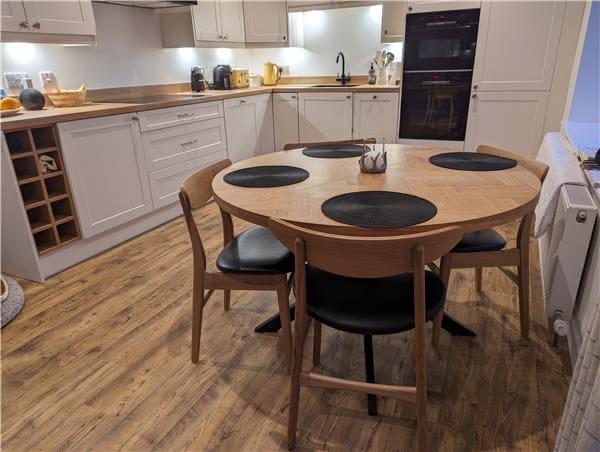 Customer photo review of Eva Oak Dining Chair Leather
