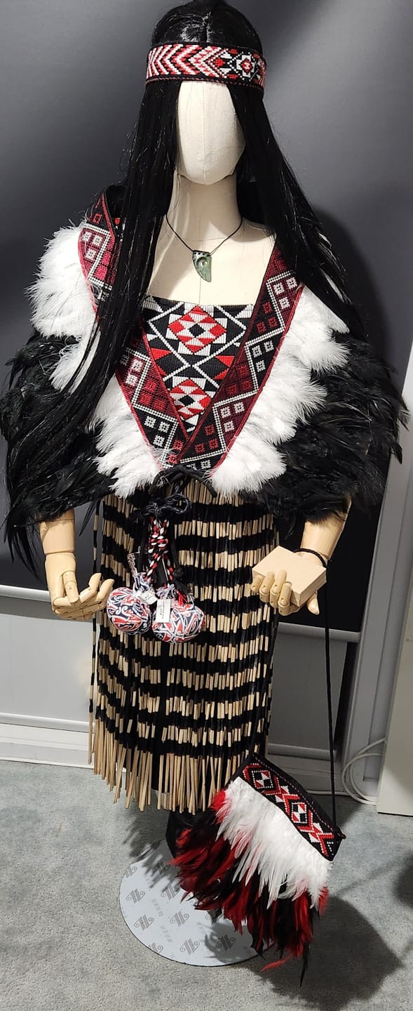 Customer photo review of Set of Poi with Maori Patterned Cover
