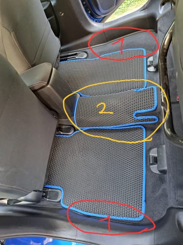 Customer photo review of Dywaniki samochodowe na zamówienie - Przód i tył