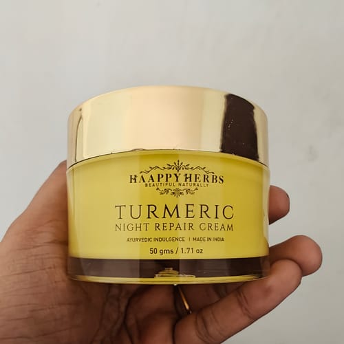 Customer photo review of Turmeric Night Repair Cream