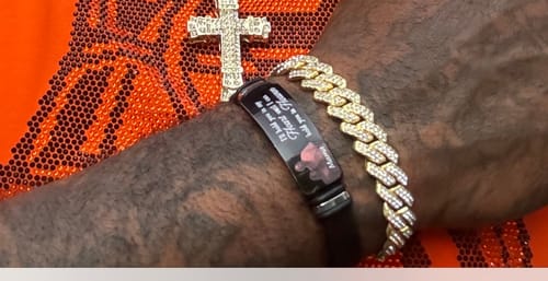 Customer photo review of Custom Photo I'm Always With You - Memorial Gift For Family, Friend - Personalized Engraved Bracelet