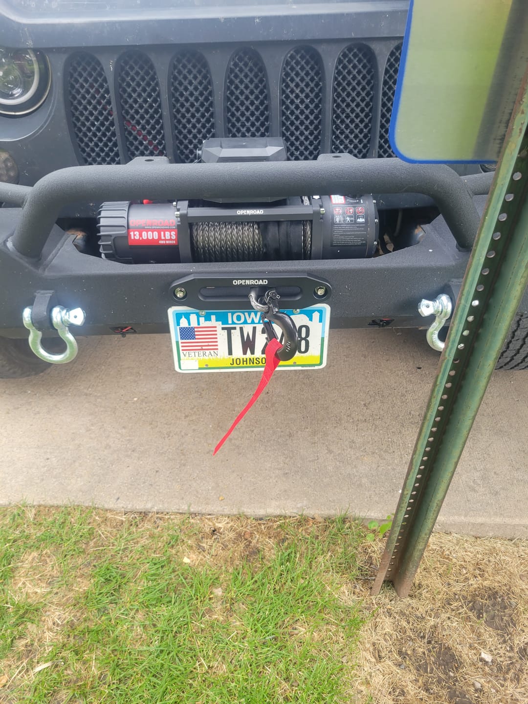 Customer photo review of OPENROAD 13,000 lbs Winch with Synthetic Rope - Panther Series 2s