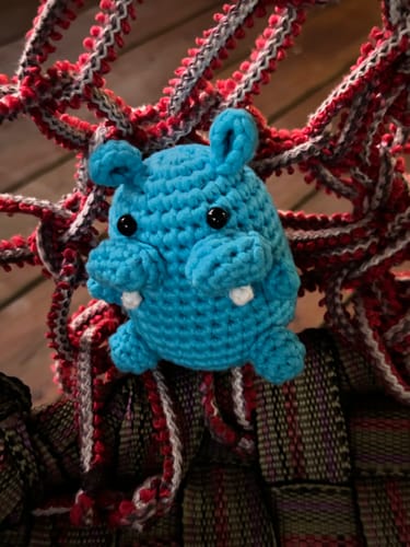 Customer photo review of Hippo Crochet Kit