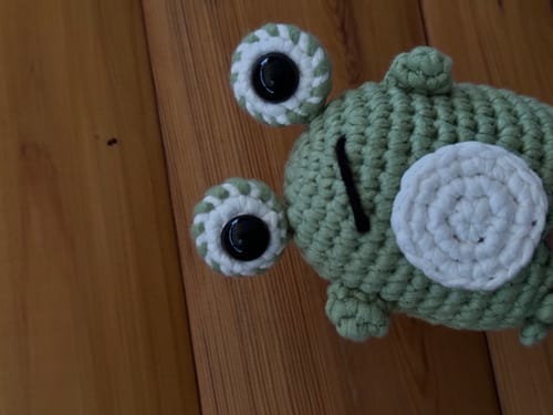 Customer photo review of Froggy Crochet Kit