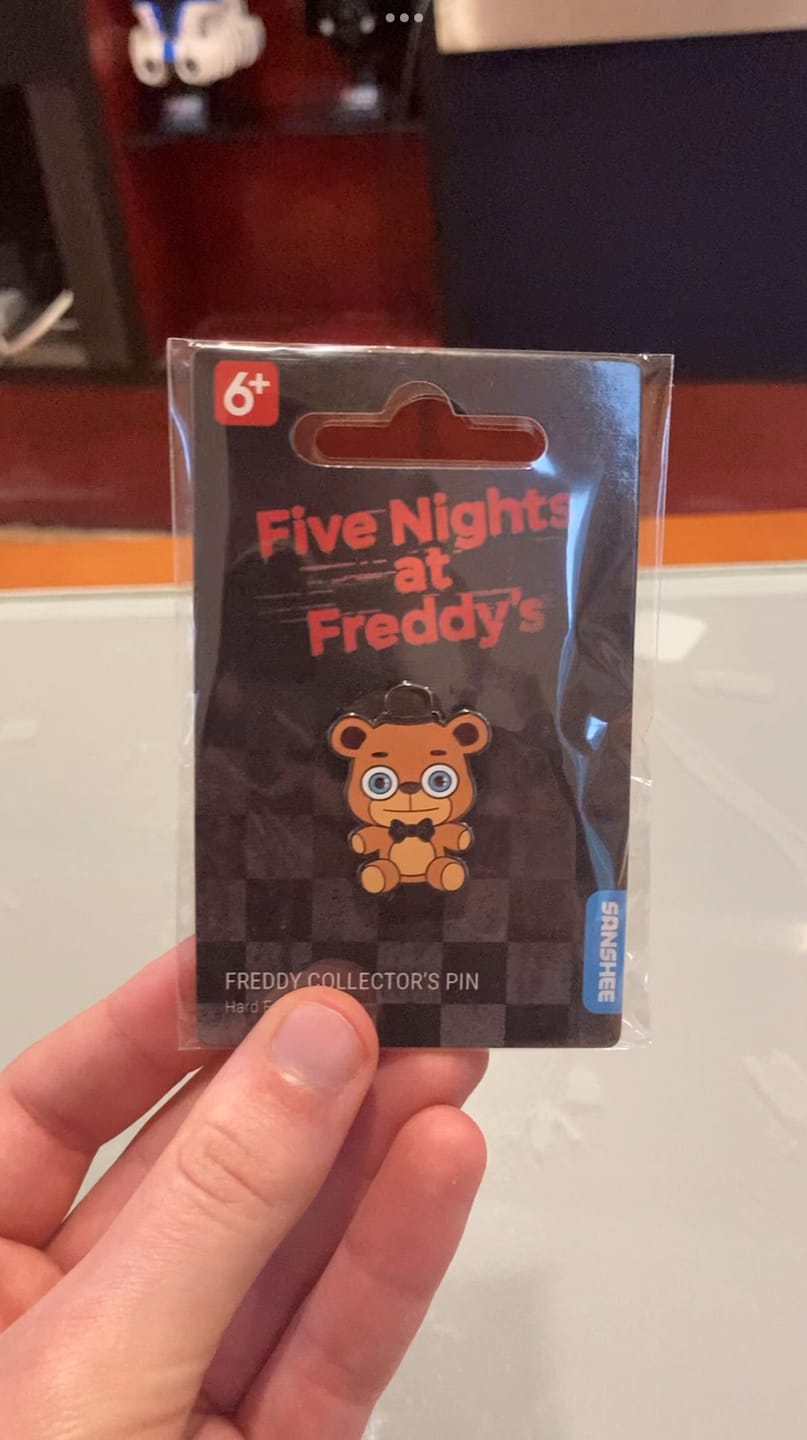 Customer photo review of Five Nights at Freddy's - Freddy Fazbear Collector's Pin