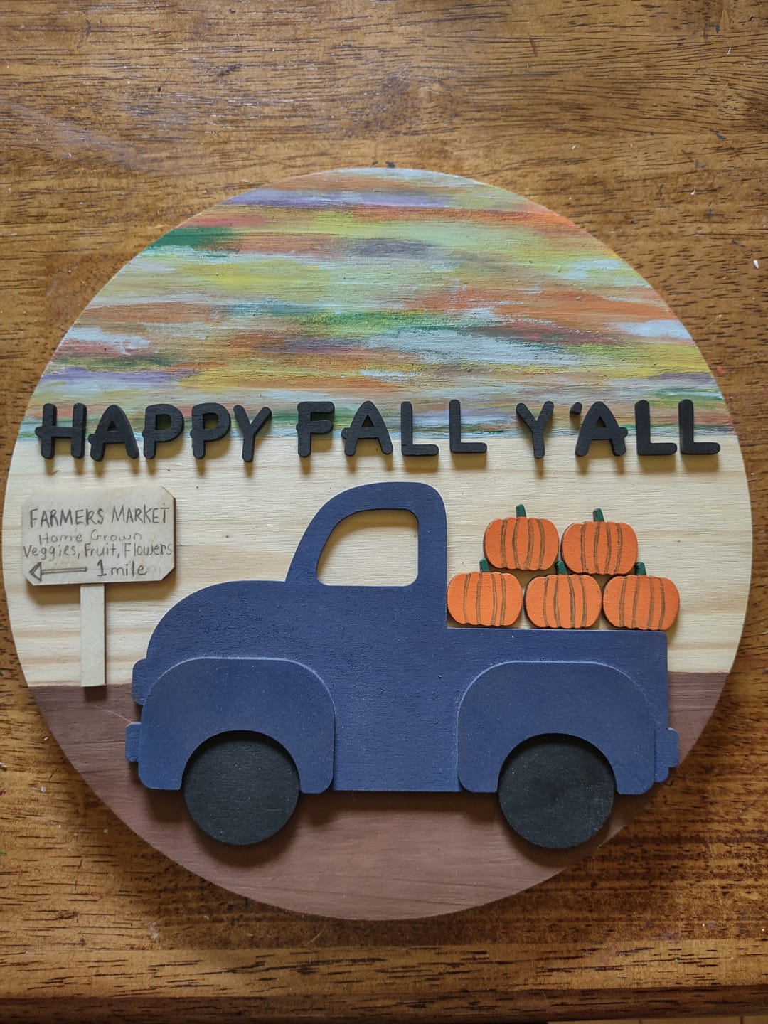 Customer photo review of Unfinished Wood Pumpkin Silhouette - Craft- up to 24" DIY