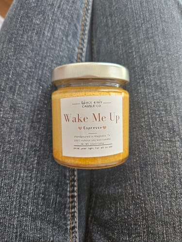 Customer photo review of 4oz Mini Soy Candles