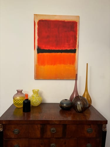 Customer photo review of Mark Rothko Red Orange Yellow and Black