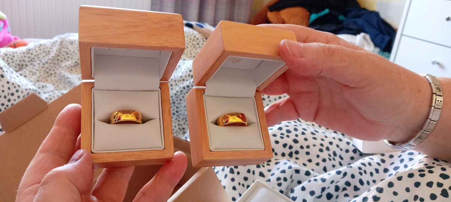 Customer photo review of Ring Re-Finishing service