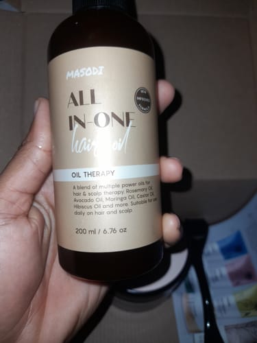 Customer photo review of All-In-One Hair Oil (200ml)