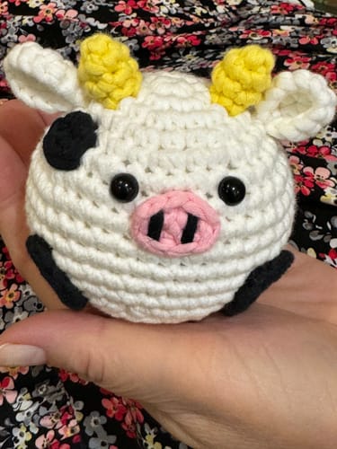 Customer photo review of Moo Crochet Kit