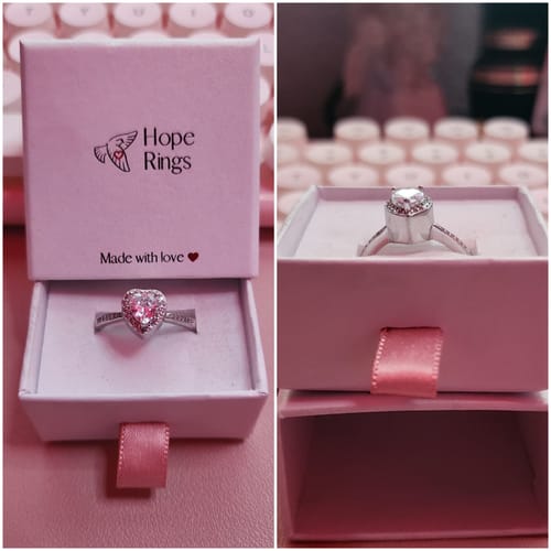 Customer photo review of Forever In My Heart Urn Ring