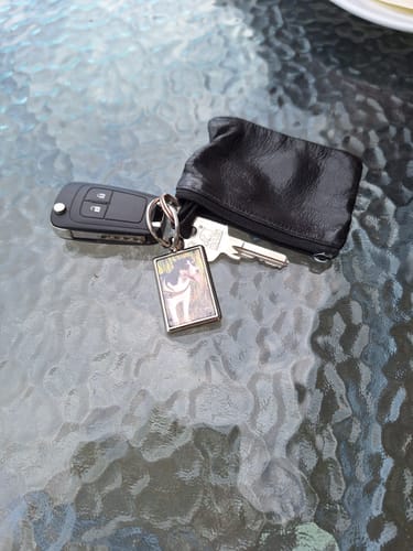 Customer photo review of Hunde Gedenktafel mit Foto & Spruch (UV- & Wetterfest)