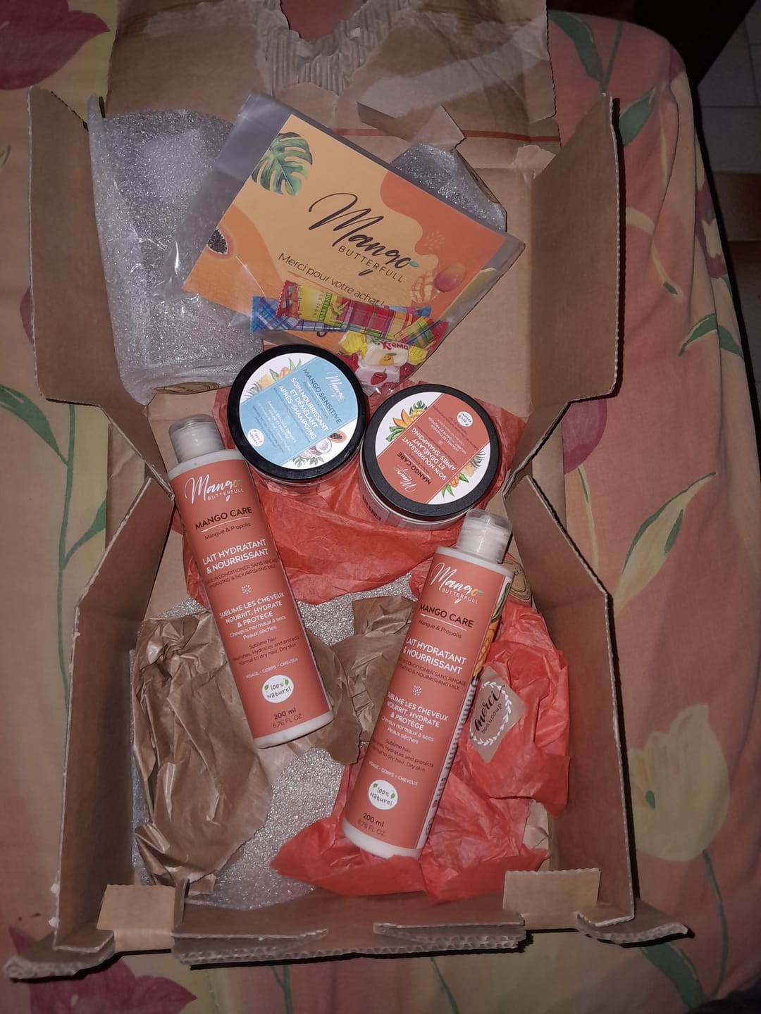 Customer photo review of Lait hydratant et nourrissant - CARE