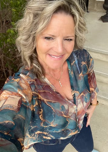 Customer photo review of Meo Silk Button Shirt (Teal)