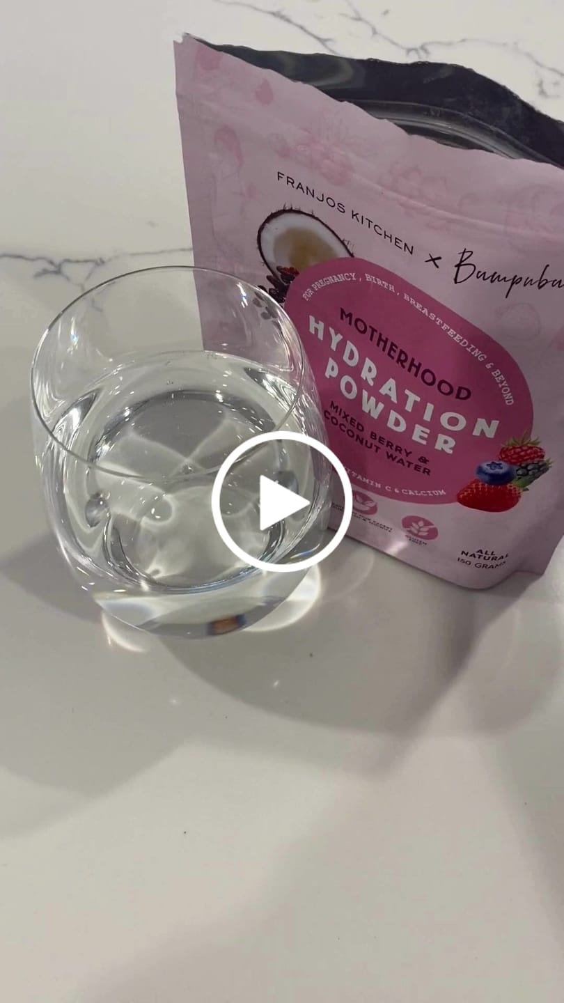Customer video review of Motherhood Hydration Powder - Mixed Berry