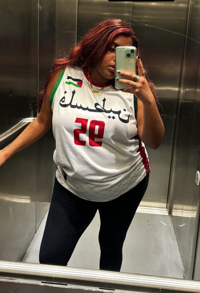 Customer photo review of Palestine Custom Basketball Jersey