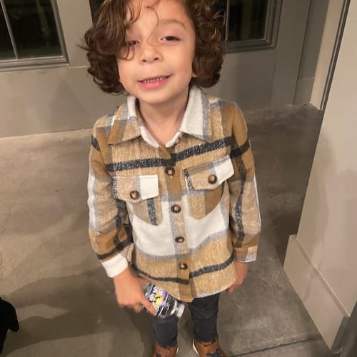 Customer photo review of Fall Flannels Mommy and Me Matching Shackets