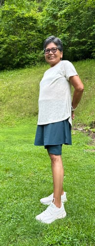 Customer photo review of 18" XLong Skort w/ Bermuda Short and Pockets