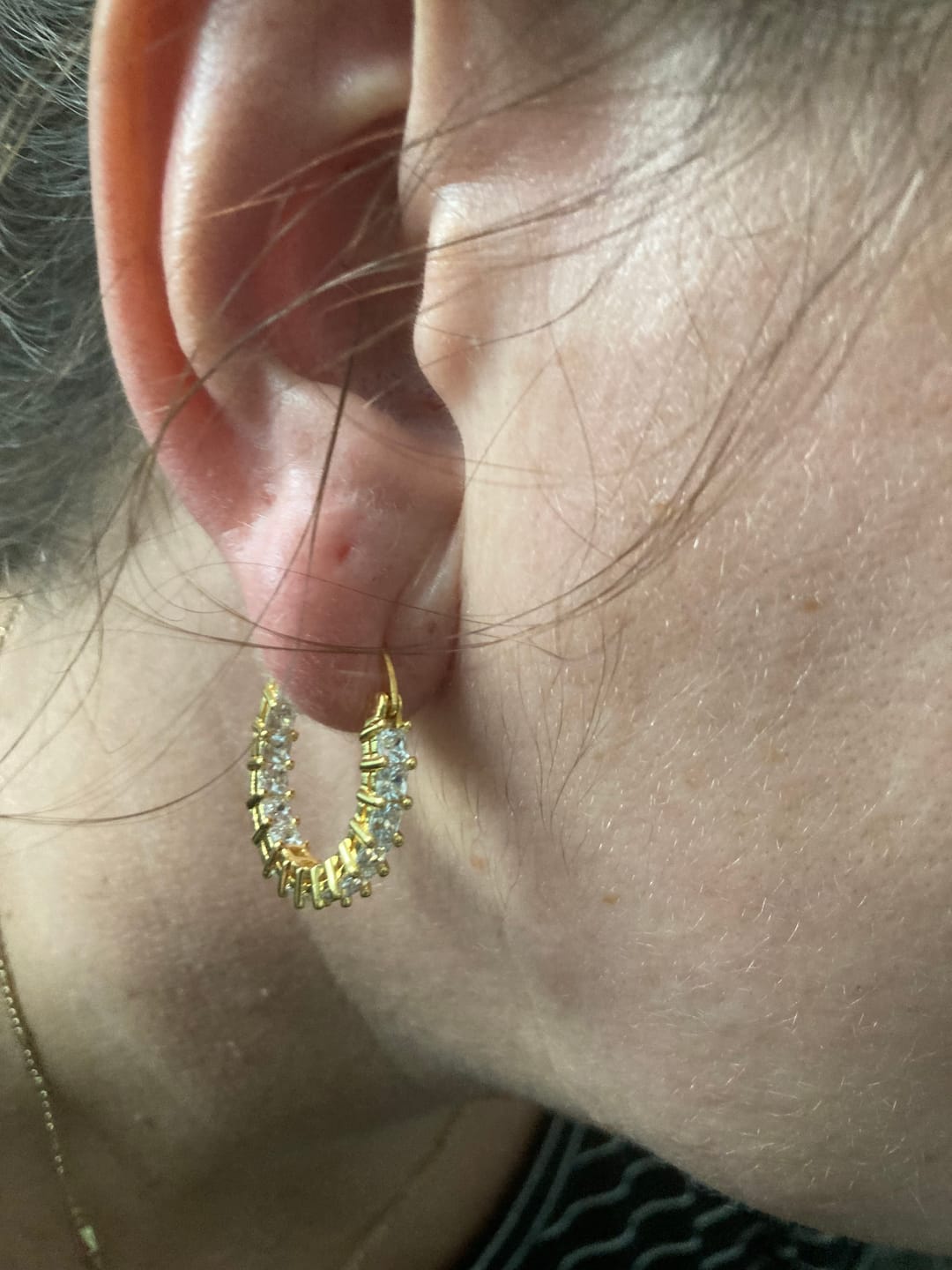 Customer photo review of Cristallo Ohrringe | 18K vergoldet