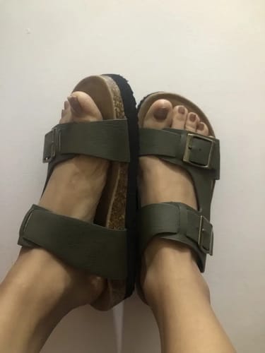 Customer photo review of Slides, Slip On, Buckle Straps, Orthopedic Sandals, Women's Shoes