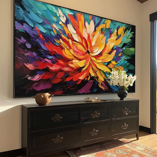 Customer photo review of Flower Canvas Art #FL019