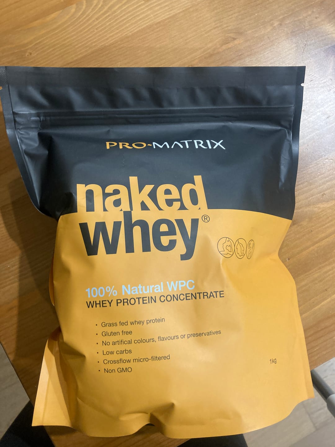 Customer photo review of 1kg UNFLAVOURED, Concentrate NAKED WHEY