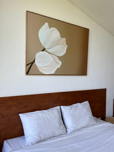 Customer photo review of Tulips Abstract Canvas Art