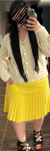 Customer photo review of MM PLEATED - CANARY YELLOW