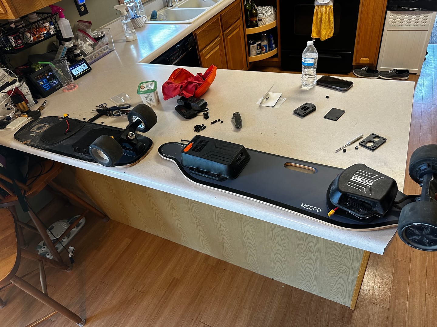 Customer photo review of Electric Skateboard Decks