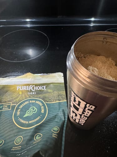 Customer photo review of Organic Tropics & Raw Greens