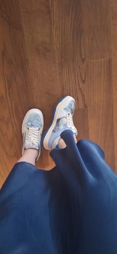 Customer photo review of Van Gogh Starry Night inspired sneakers