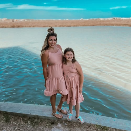 Customer photo review of Spring Pastels Matching Dresses