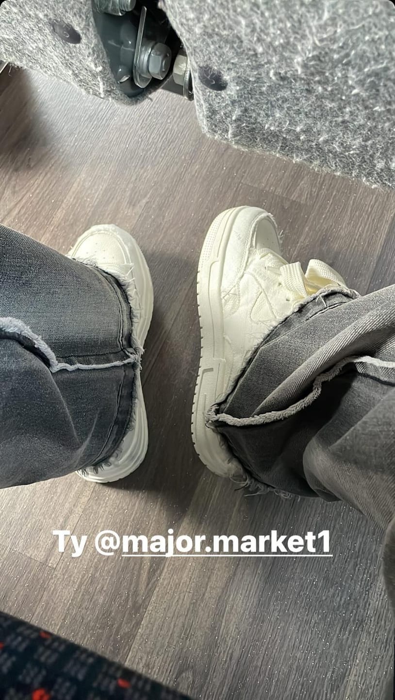 Customer photo review of Double Tongue Sneakers