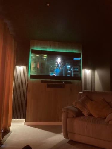 Customer photo review of Modern Round Wall Sconce with Solar Shape