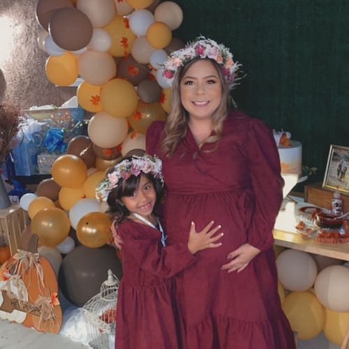 Customer photo review of Rachel Timmerman's Mommy & Me Matching Dresses