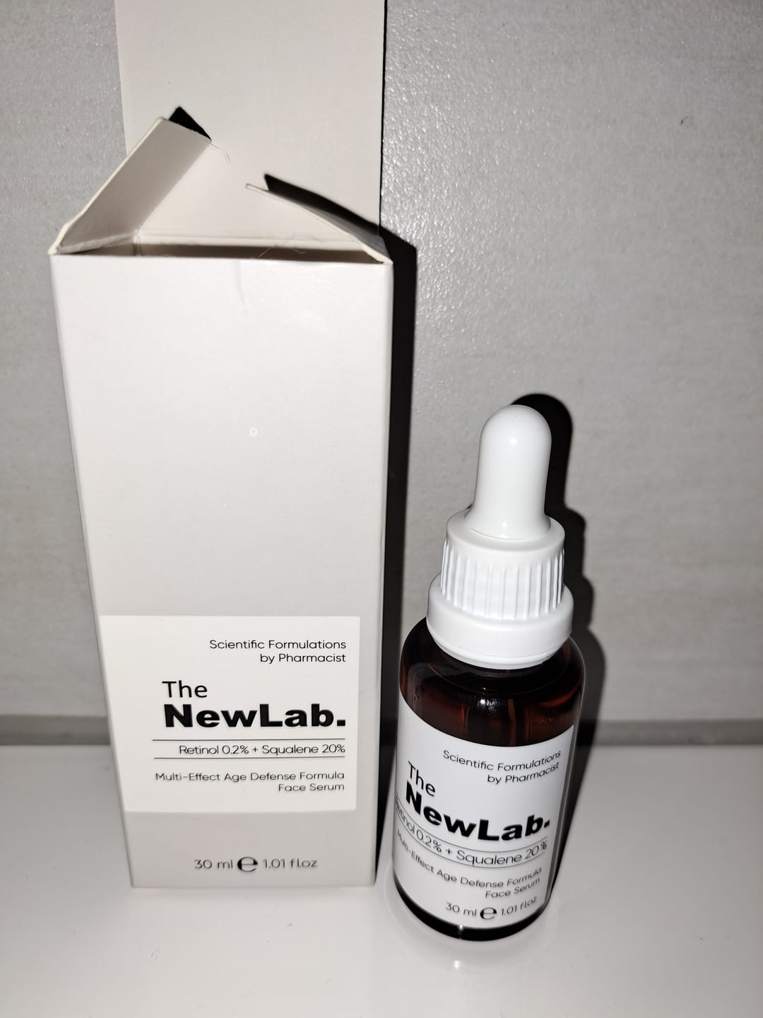 Customer photo review of Anti-Aging-Gesichtsserum Retinol 0.2 % + Squalen 20 %