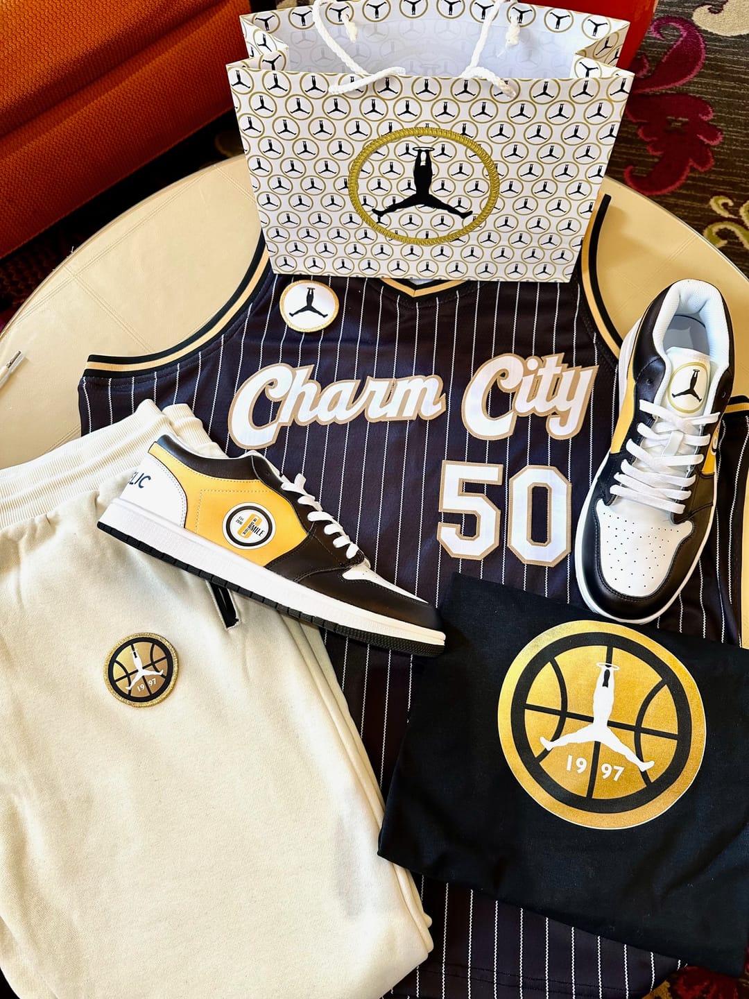 Customer photo review of Custom Company Promo Gifts, custom business gifts Personalized Sneakers, Custom Sneakers, Put name or business name on it, AJ1-C03200