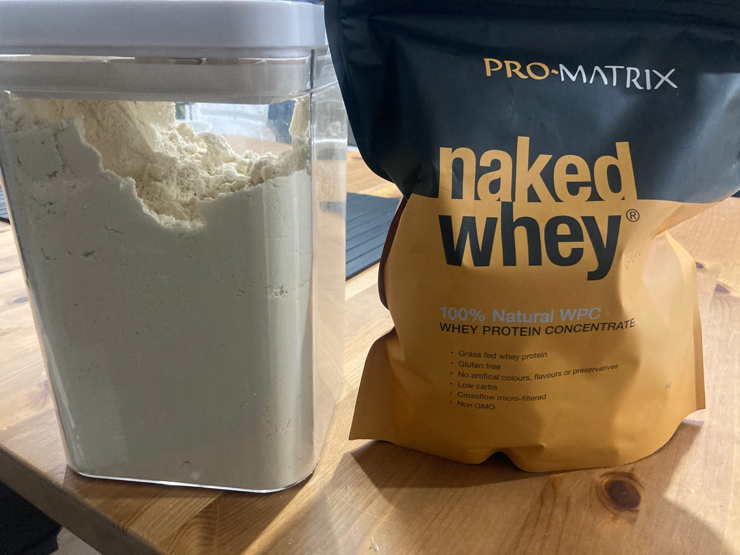 Customer photo review of 1kg UNFLAVOURED, Concentrate NAKED WHEY