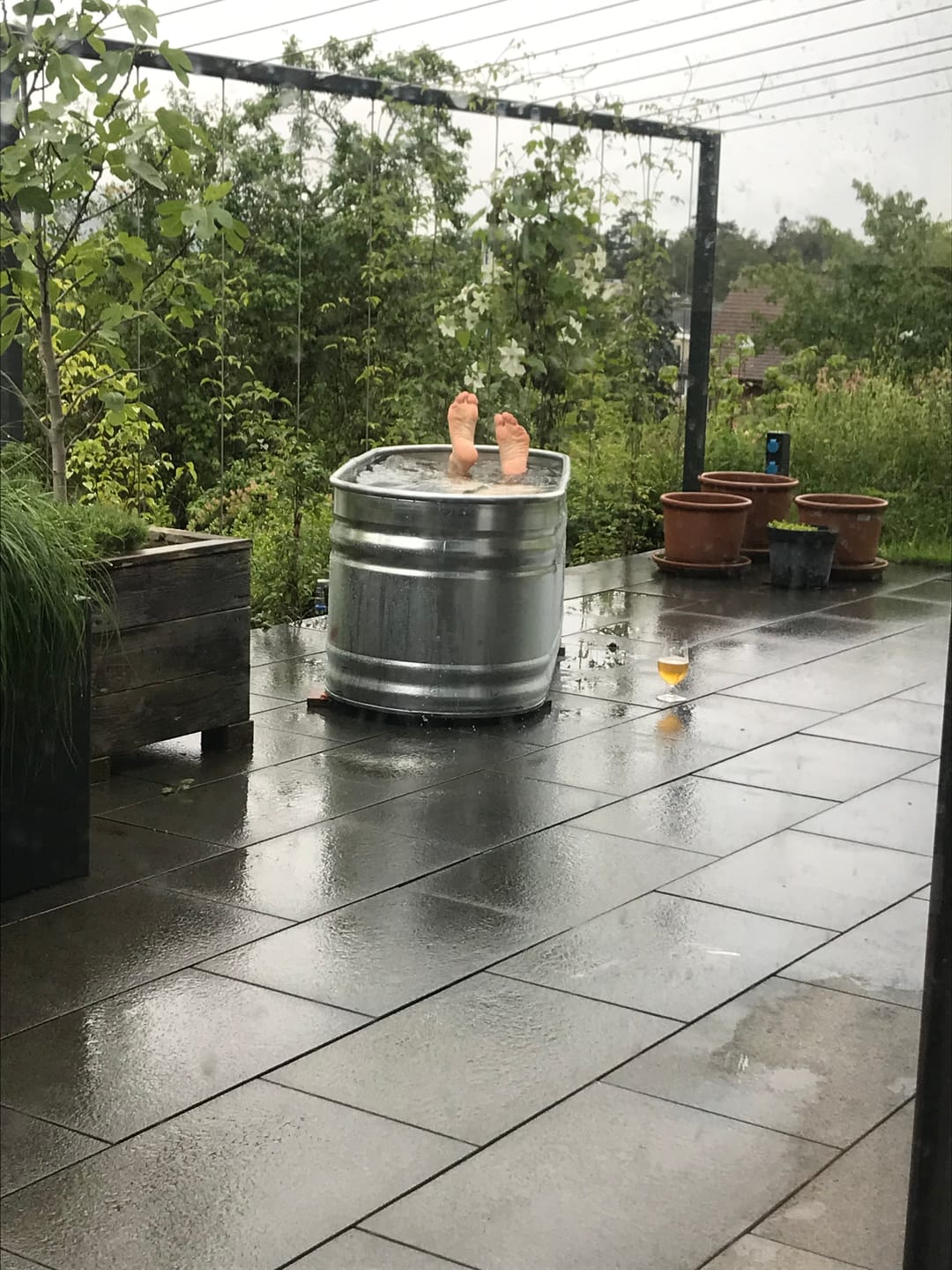 Customer photo review of Eisbad Stahlwanne