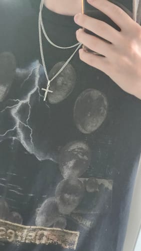 Customer photo review of Crucifix Cross Pendant