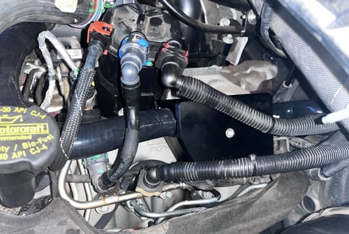 Customer photo review of SPE Motorsport 2011+ 6.7L Powerstroke Recirculating CCV Kit